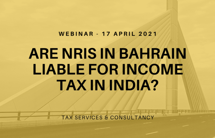 MCA Bahrain NRI Taxation Webinar