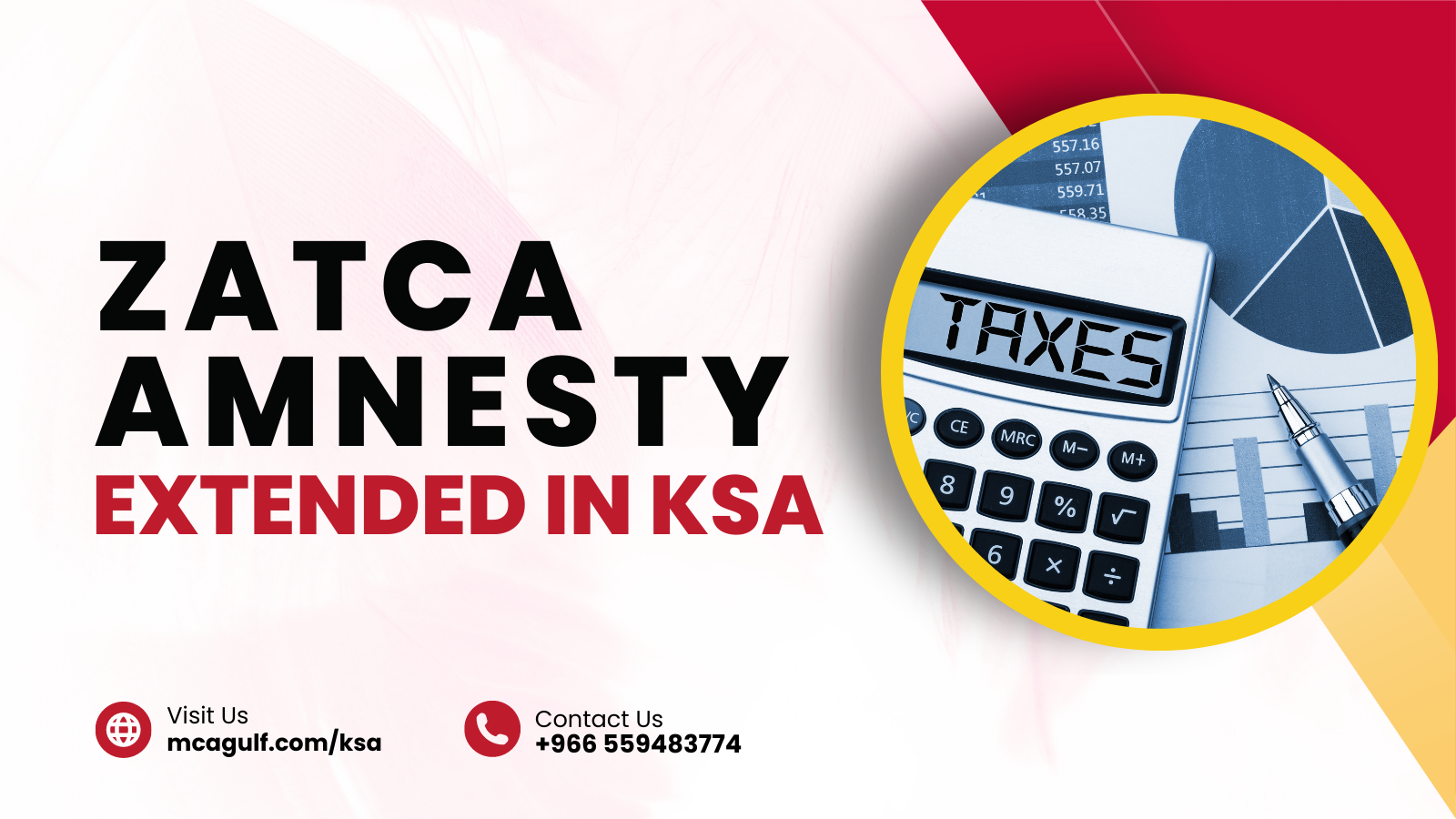 Saudi Arabia announces extension of Tax Amnesty Scheme MCA KSA Zatca Amnesty Extended