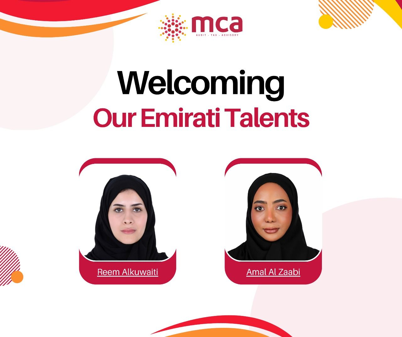 MCA Gulf Welcomes Emirati Talent MCA Gulf Welcomes Emirati Talent
